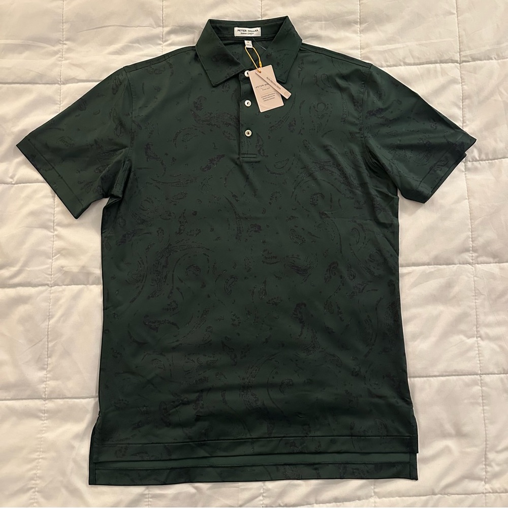 Peter Millar Summer Comfort Golf Polo | Men’s Small | $110 | Green | NEW